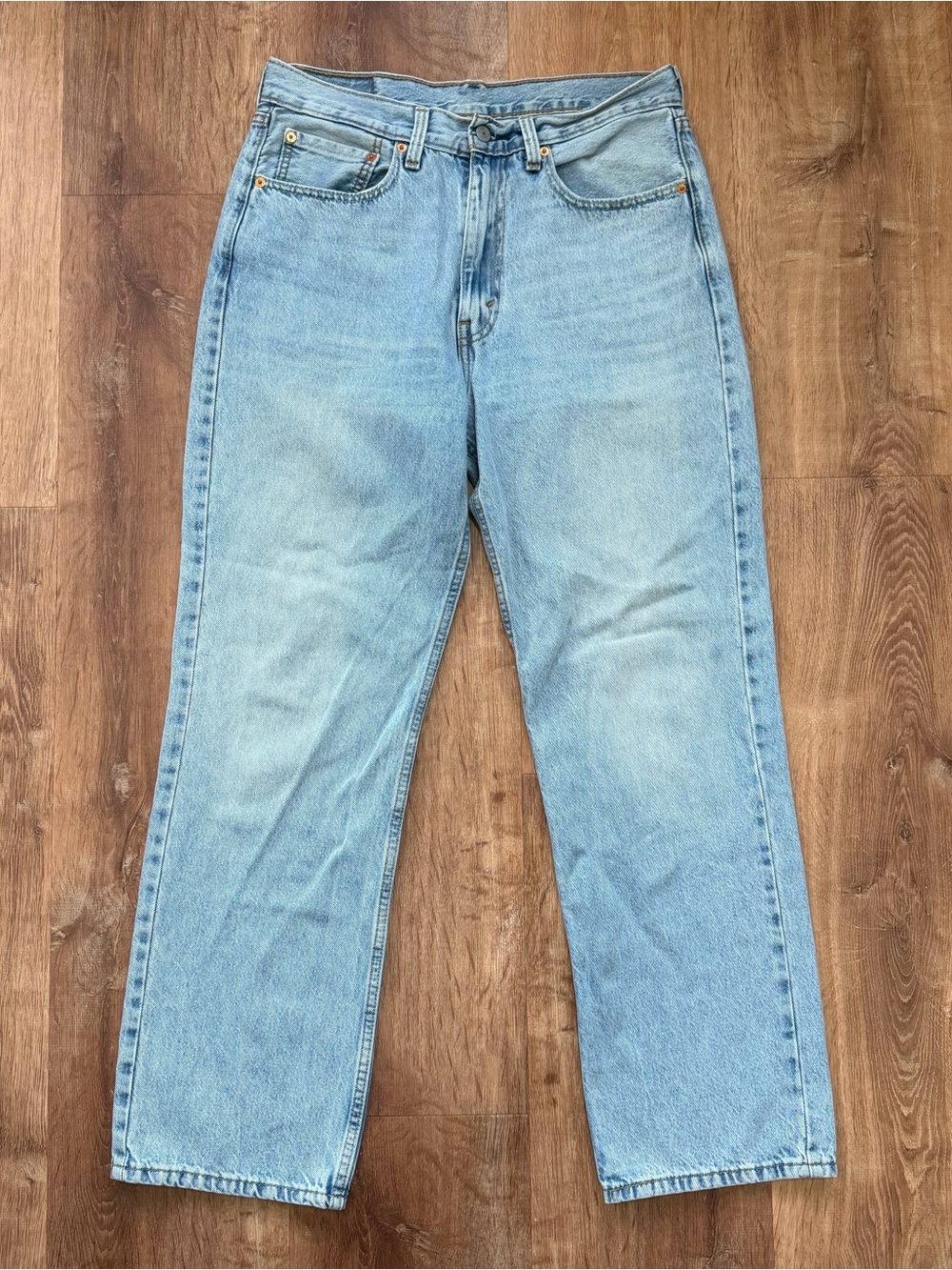 Levi's Men's Straight Jeans in Light Blue Denim